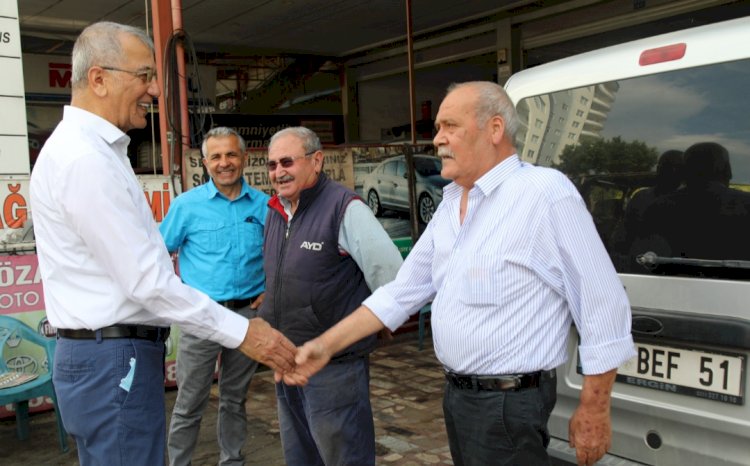 Başkan Tarhan, sanayi esnafını ziyaret etti